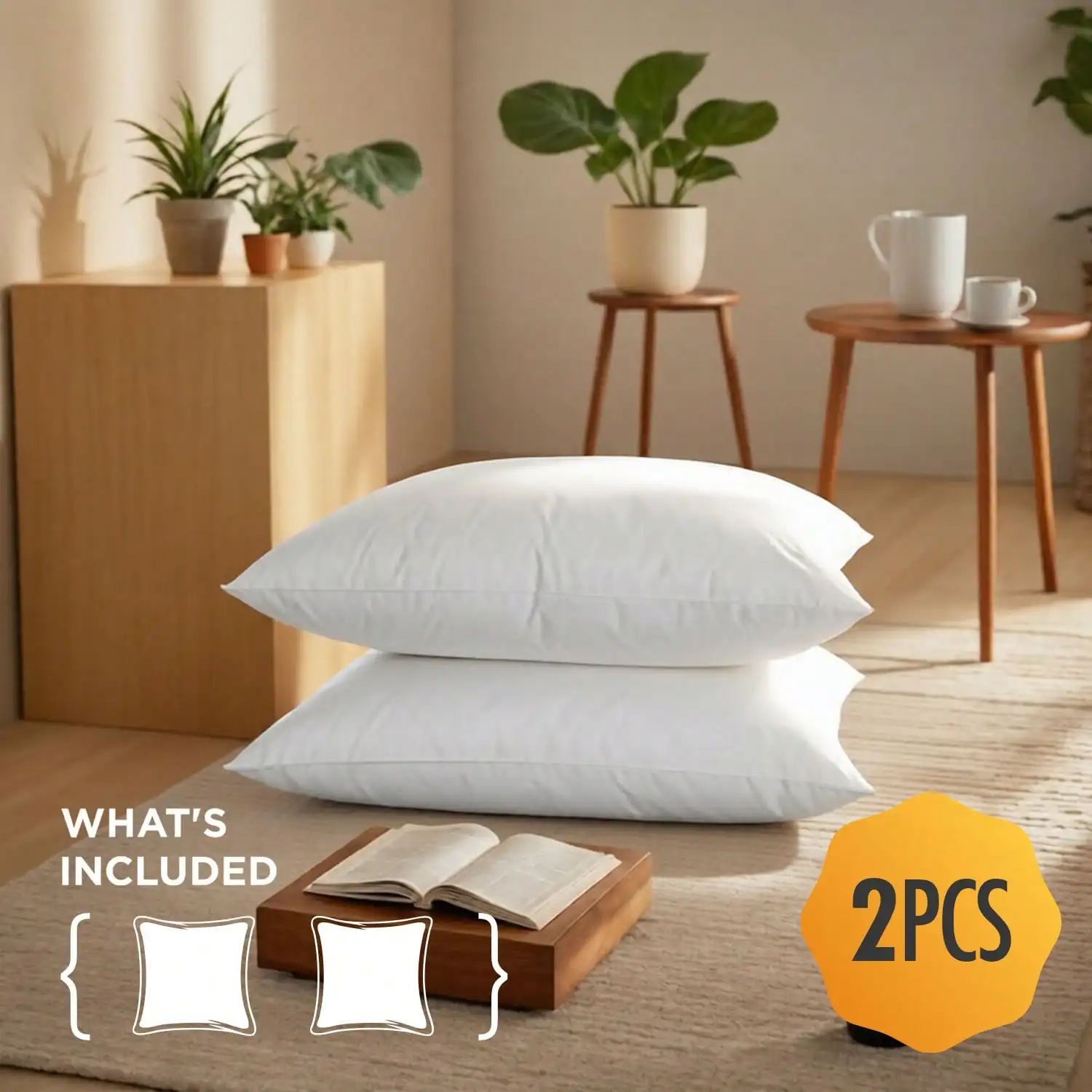 Pillow Insert 18X18 - Lot de 2 et lot de