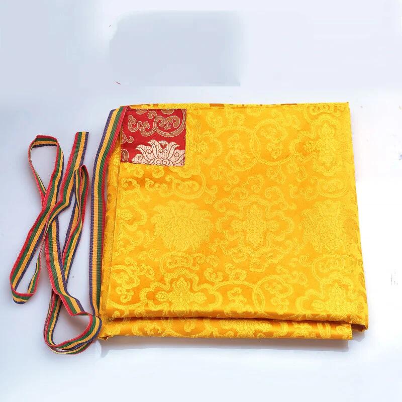 Home Textile - Tablier en brocart jacquard tibétain jaune