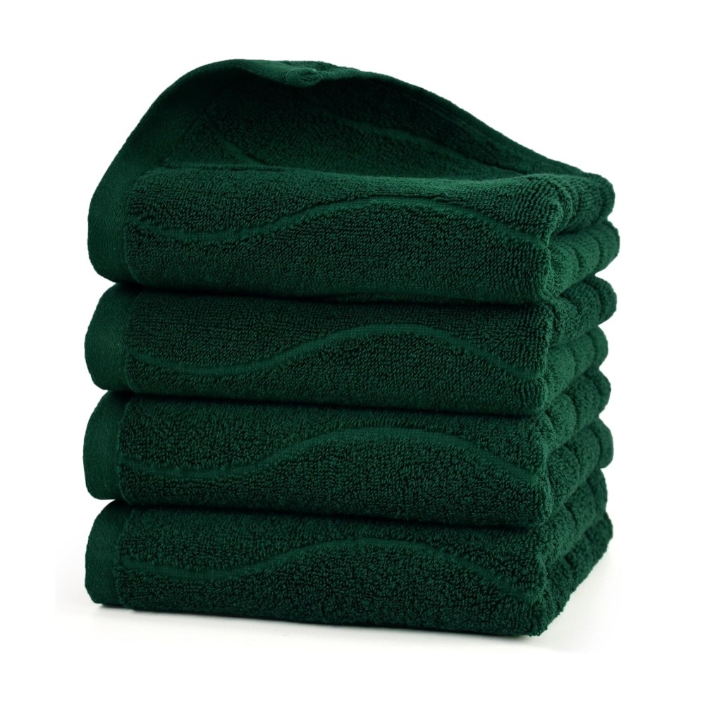 Home Textiles Face Towel - 1/4/6 pièces, serviettes à rayures ondulées