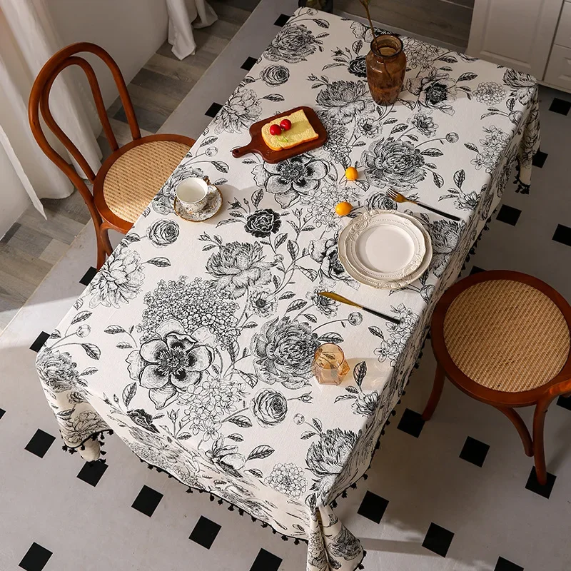Home Textiles Sale - Nappe à motif floral, vente chaude,