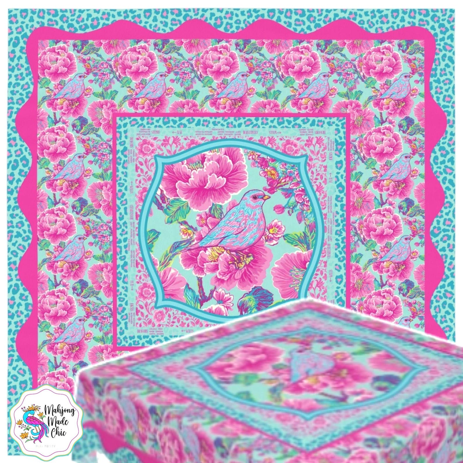 Nappe carrée rose pour soirée  - Home Textiles Direct avis et prix
