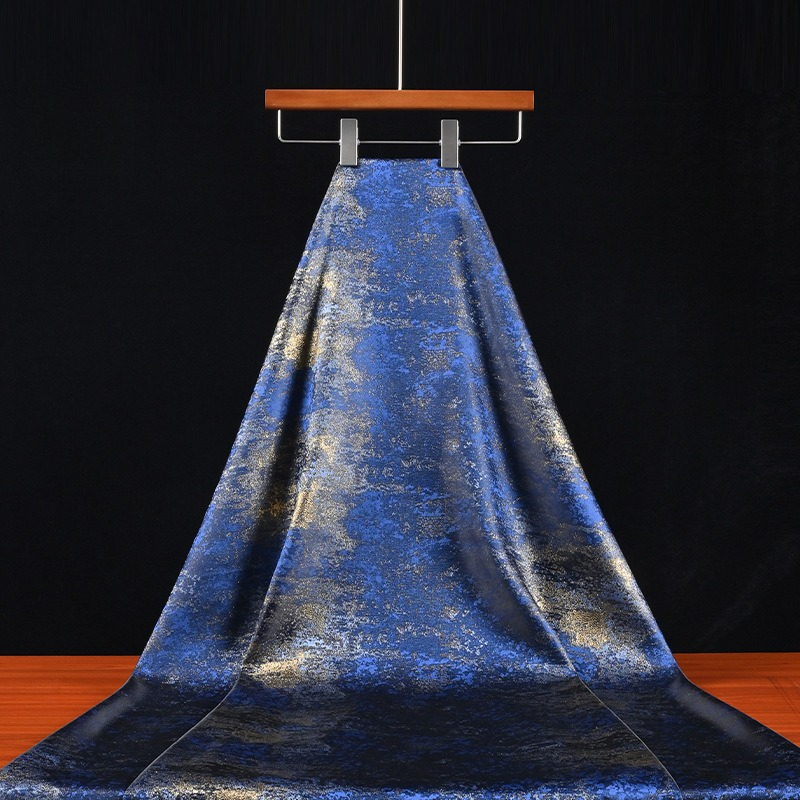 Tissu texturé à dégradé bleu d - Home Textile avis et prix