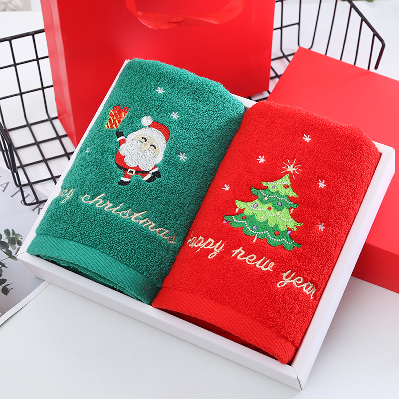 Serviette de noël coffret cade - Home Textiles Face Towel avis et prix