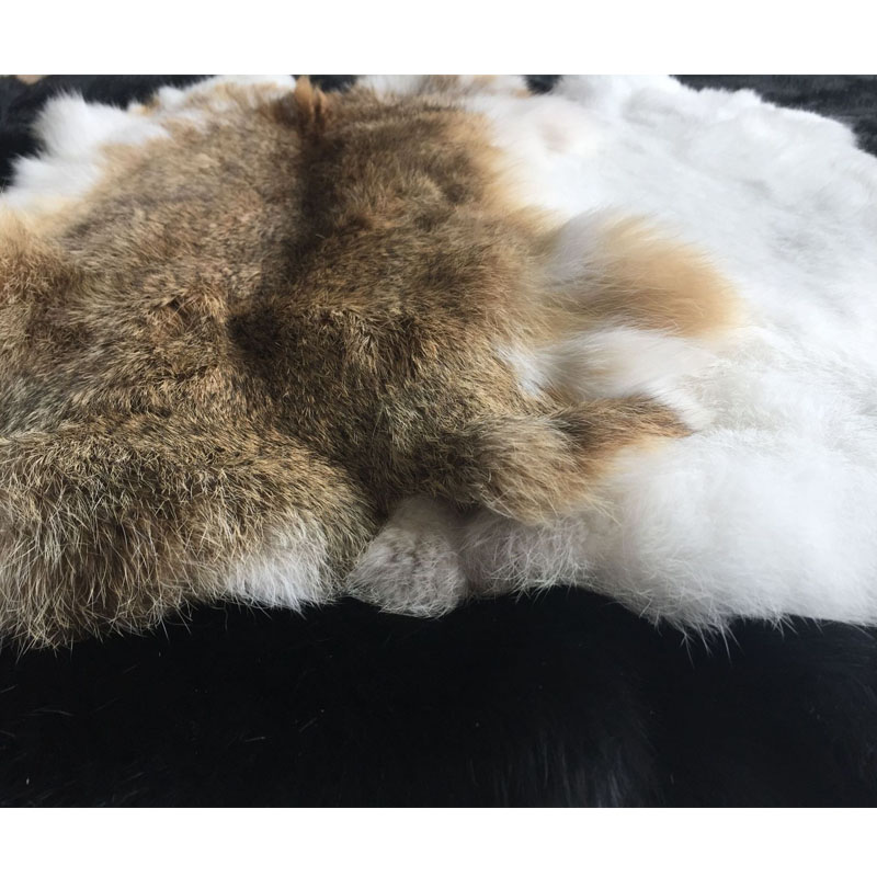 Fourrure de lapin en cuir véri - Home Textiles Sale avis et prix